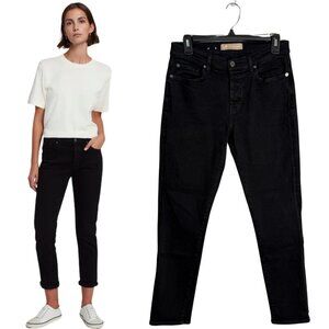7 For All Mankind Luxe Vintage Josefina Skinny Jeans Women's 25 Black Denim NWOT